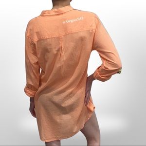 TOAD&CO. | Airbrush Tunic | Rolled-Up Long Sleeve | Half-Button | M